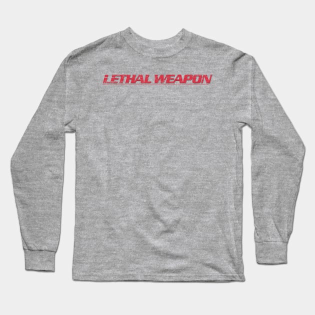 Lethal Weapon Titles (straight version, weathered) Long Sleeve T-Shirt by GraphicGibbon